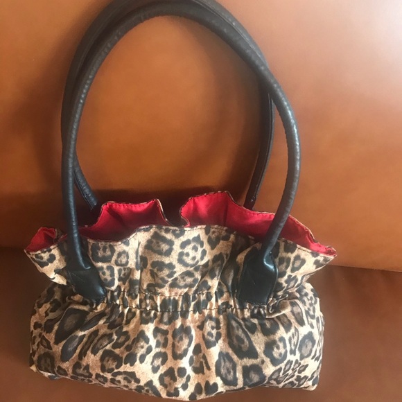 Brash Handbags - Brash leopard bag with bow